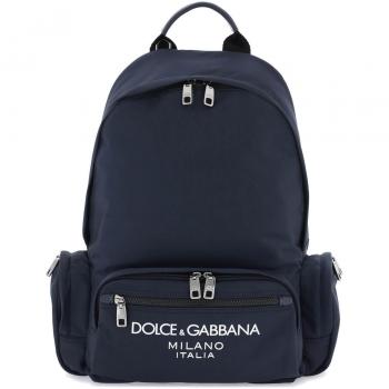 Dolce & Gabbana Logo Nylon Backpack - One Size Blue for Men
