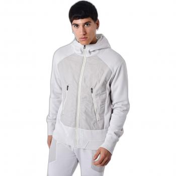 Project X Paris Light Grey Zipped Sweatshirt for Men