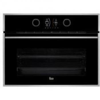Teka - Horno Compacto Pirolítico Multifunción, Modelo HLC 860 P, Hydroclean, Eficiencia energética A+, Cristal negro con marco, 23.2 x 47.5 x 40.2 cm