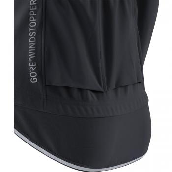 GORE BIKE WEAR Malla mujer, Ciclismo en carretera, 2 en 1, Resistente al viento, GORE WINDSTOPPER, Power Lady Zip-Off Jersey, Talla 38, Negro, SWLPOZ990004