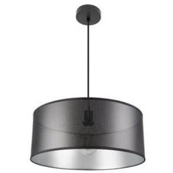 Lámpara Colgante Anastasia Moderna Negro/Negro-Plata 50x50 cm