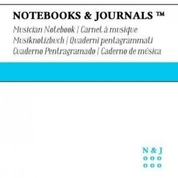 Cuaderno de Música Notebooks & Journals, Large, Blanco, Tapa Blanda: