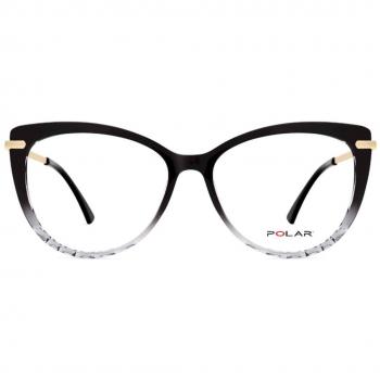 Polar 7501 With Clip-On 53 Armazones para Hombre Negros, Lentes Recetadas Para Hombre Negros, Gafas Recetadas para Hombre Negras