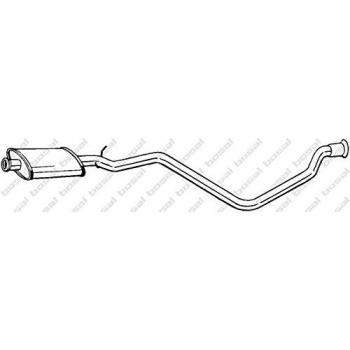 Silenciador Intermedio BOSAL 283-785 para PEUGEOT 405 II Berline y 405 I Berline