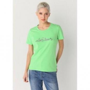 Camiseta verde de manga corta Lois Jeans 133025