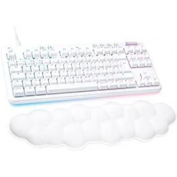 Logitech G713 LIGHTSYNC RGB Mechanical Gaming Keyboard with GX Brown Tactile Switches - White