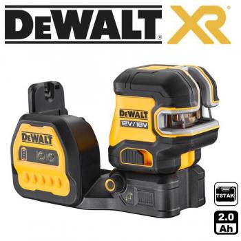 Dewalt DCE825NG18-XJ Nivel Láser Autonivelante Verde de Líneas en Cruz + 5 Puntos XR 18V/12V Sin Cargador/Batería