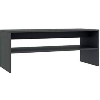 Gray Engineered Wood Coffee Table 39.4x15.7x15.7