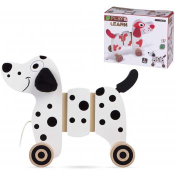 COLORBABY Perro Arrastre Madera 29x22 cm,
