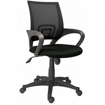 Adec - Logic, Silla de Oficina, Silla de Escritorio, Silla despacho, Color Negro Medidas: 60 cm