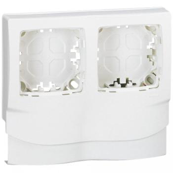 Marco de Celda de Superficie 2 Postes para Moulura DLPlus - 20mm - Blanco