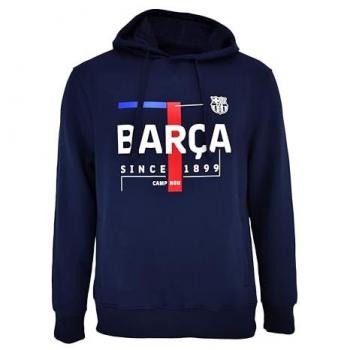 Sudadera con capucha oficial del Fútbol Club Barcelona, modelo 2022-23, color azul marino, para adulto, con bolsillos laterales, unisex