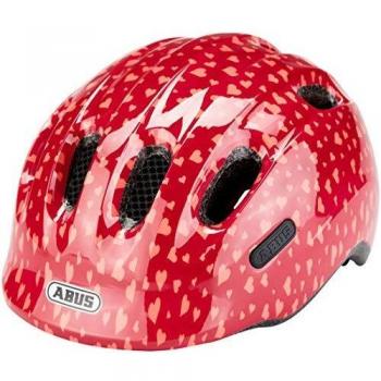 ABUS Smiley 2.0 - Casco infantil de bicicleta para niño y niña - Rojo, talla S