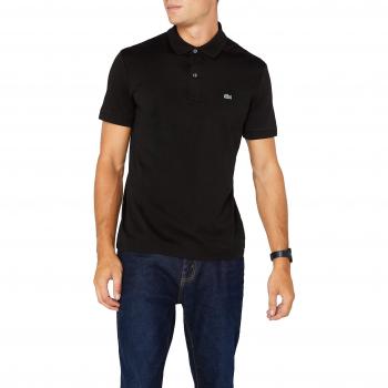 Lacoste Men's Regular Fit Short Sleeve Stretch Cotton Piqué Polo Shirt - Black - 3XL