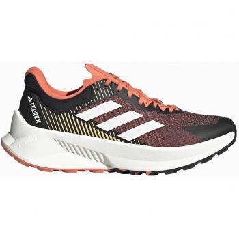 Adidas Terrex Soulstride Flow Zapatilla Trail Mujeres - Negro, Blanco, Rojo