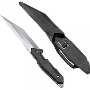 Cuchillo Salvimar Ares Negro, Cuchillo Sumergible Unisex Adulto, 12 cm