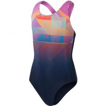 Bañador de Natación para Niña Speedo Digi Placement Splashback Negro (6)