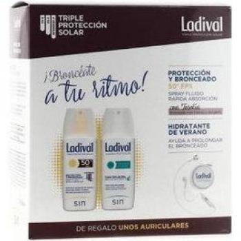 LADIVAL PACK PROTECCION Y BRONCEADO - Protector solar SPF 50+, bronceador, hidratante para verano