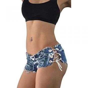 GGTBOUTIQUE - Pantalón corto - para mujer azul S