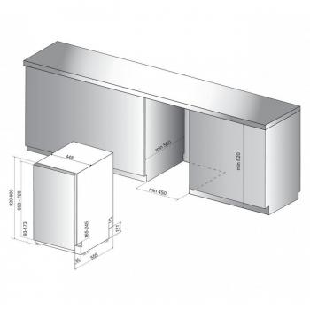 Lavavajillas Integrable Whirlpool WSIC 3M27 C