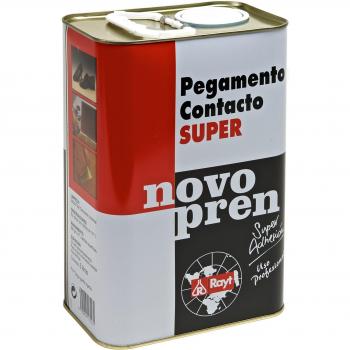 Rayt 135-23 Novopren Super: pegamento de contacto apto para trabajos en madera, estratificados plásticos o marroquinería. No adecuado para PVC, 5litros