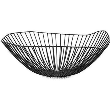 Copa de frutas, color negro, diámetro 39 cm