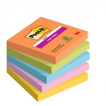 Post-it Super Sticky Multicolor 5 Piezas 76 x 76 mm