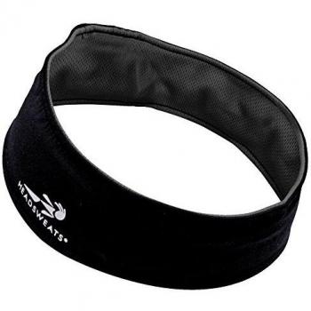 Headsweats Stirnband Ultratec Headband - Cinta de Pelo para Ciclismo para Hombre, Color Negro, Talla única