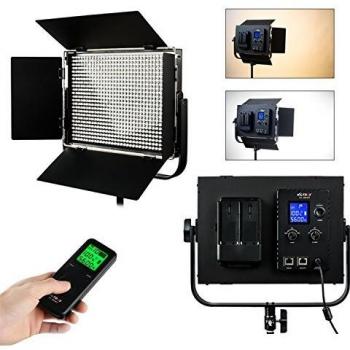 VILTROX VL-D60T 60W 6324LM 816pcs Bi Color LED Video Light, Dimmable Brightness LED Light Panel,Photo Studio Fill Lighting, Support Wireless and DMX Control