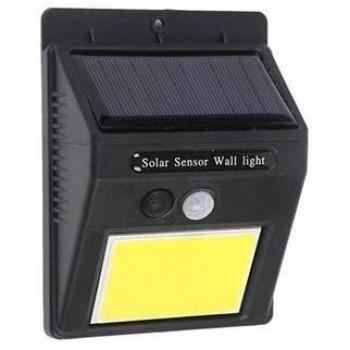 Aplique LED Solar 110lm Luz Fría 6500K con Sensor de Movimiento y Batería 1200mAh