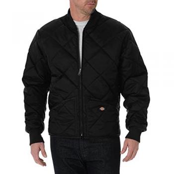 Dickies Diamond Quilted Jacket for Men - Black - Size XL