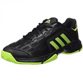 adidas Barricade Court 2 Zapatillas de tenis, Hombre, Negro / Verde, 46
