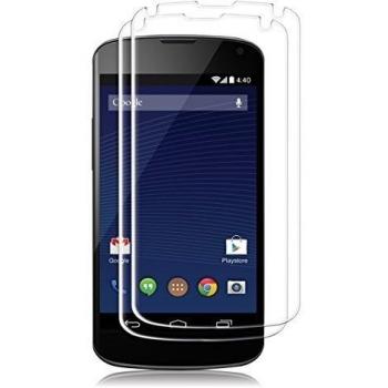 2x kwmobile Protector de pantalla templado para LG Google Nexus 4 transparente