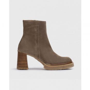 Botines de mujer de piel Wonders Miera H5203 - Negros