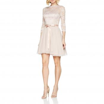 Vestido de cóctel y gala rosado SWING