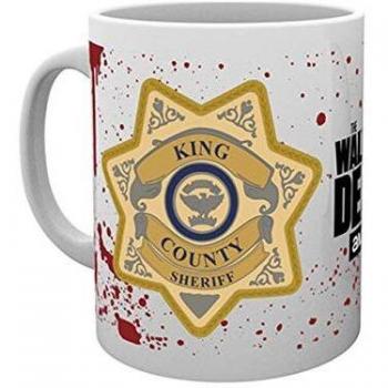 GB eye, The Walking Dead, Sherriff Badge, Taza