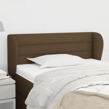Cabecero de tela gris oscuro 103x23x78/88 cm vidaXL