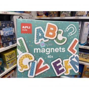 Caja Juego Apli Magnets de Madera Letras 40 ud