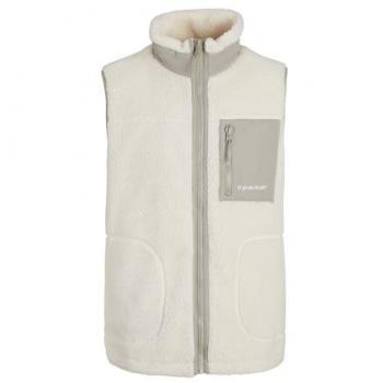 Jack & Jones Men's Teddy Vest - Cloud Dancer, Size L