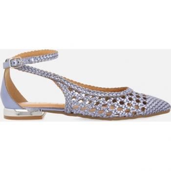 Bailarinas Gioseppo Dell Azul - Elegantes bailarinas de mujer con trenzado y pulsera en piel