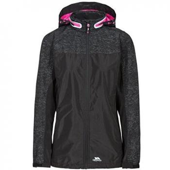 Trespass Chaqueta impermeable para mujer con capucha oculta, Mujer, FAJKRAN20009_RCPXS, Impresión reflectante., XS