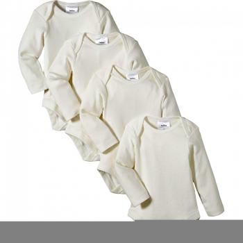 Twins - Body Bebés, pack de 4, Blanco