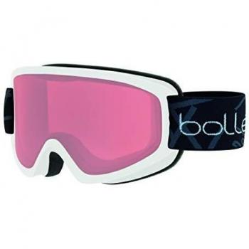 bollé Freeze Máscaras, Unisex Adulto, White Matte/Vermillon Cat.2, Mediano