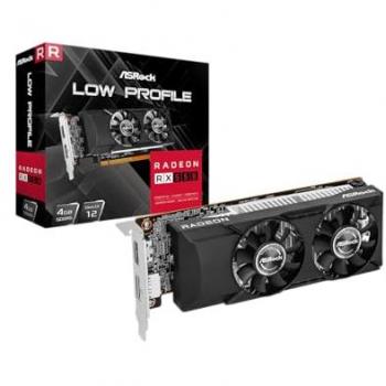 Tarjeta Gráfica ASRock Radeon RX550 Low Profile 4GB GDDR5 Doble Ventilador 1100MHz