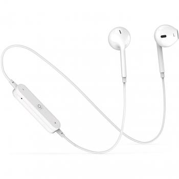 Auriculares Bluetooth, auriculares con sonido estéreo, auriculares intraurales con micrófono, auriculares deportivos para gimnasio y correr