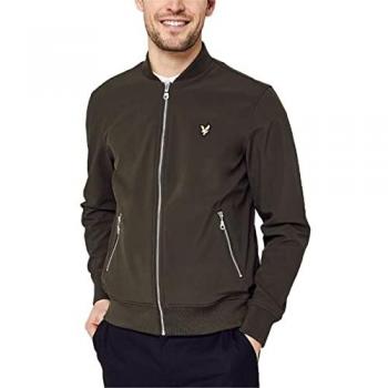 Lyle & Scott Men's Green Softshell Bomber Jacket