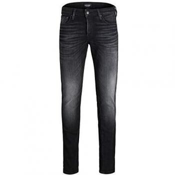 Jack & Jones Glenn Icon Slim-Fit Black Denim Jeans 32W/36L