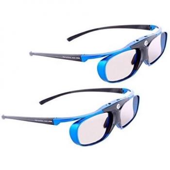 Hi-Shock DLP Pro Blue Heaven - Gafas 3D DLP para proyector 3D DLP de Acer, BenQ, Largo, Optoma, Viewsonic, LG, NEC