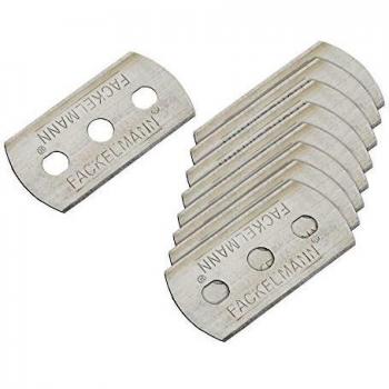 Fackelmann Cuchillas Recambio Rasqueta Acero Inox. Color inox. 4,4x2,2cm. 10 uds.