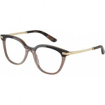 Dolce & Gabbana Gafas Graduadas DG 3346 3256 Armazones para Mujer Marrones Lentes Recetados 52 mm